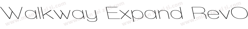 Walkway Expand RevOblique字体转换
